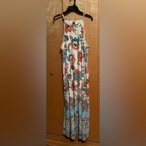 Maxi dress from Cato and Jacket from N Touch.
